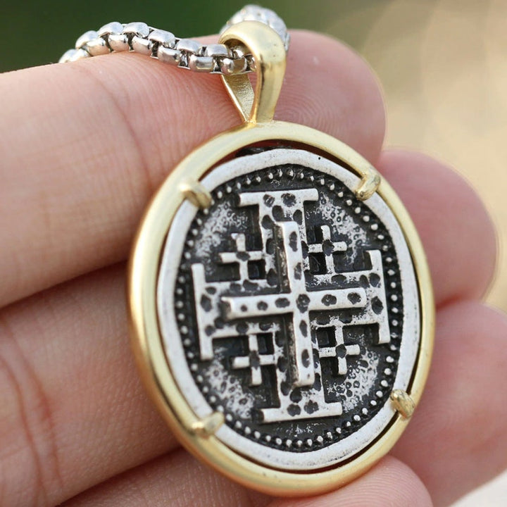 Men's Greek Cross Necklace.