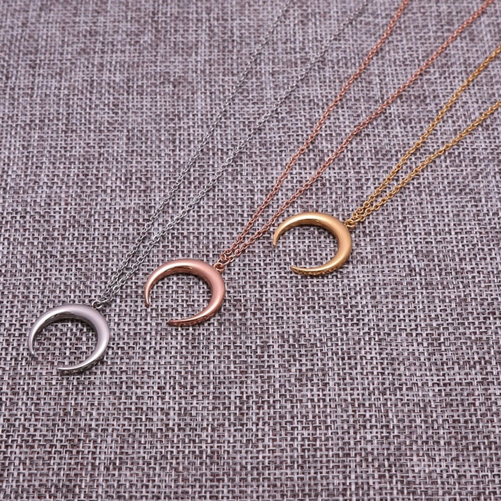 Crescent Moon Necklace.