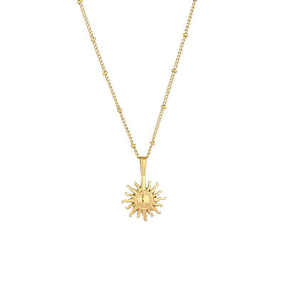 Silver Sun Necklace.