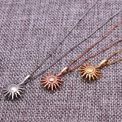 Silver Sun Necklace.