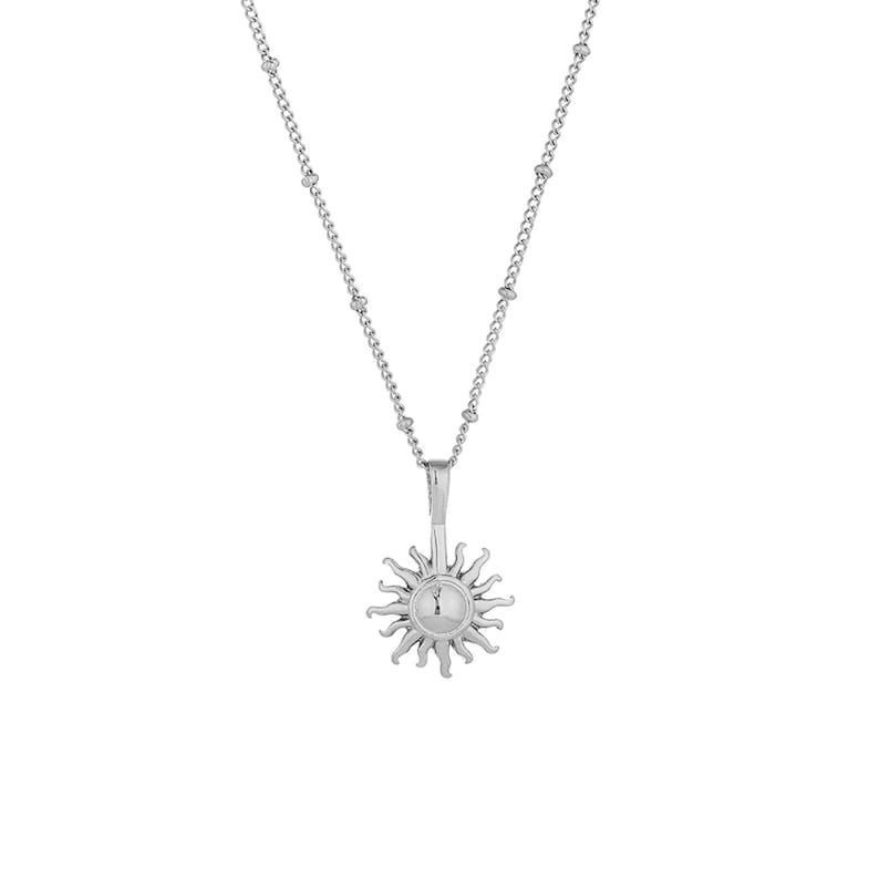 Silver Sun Necklace.