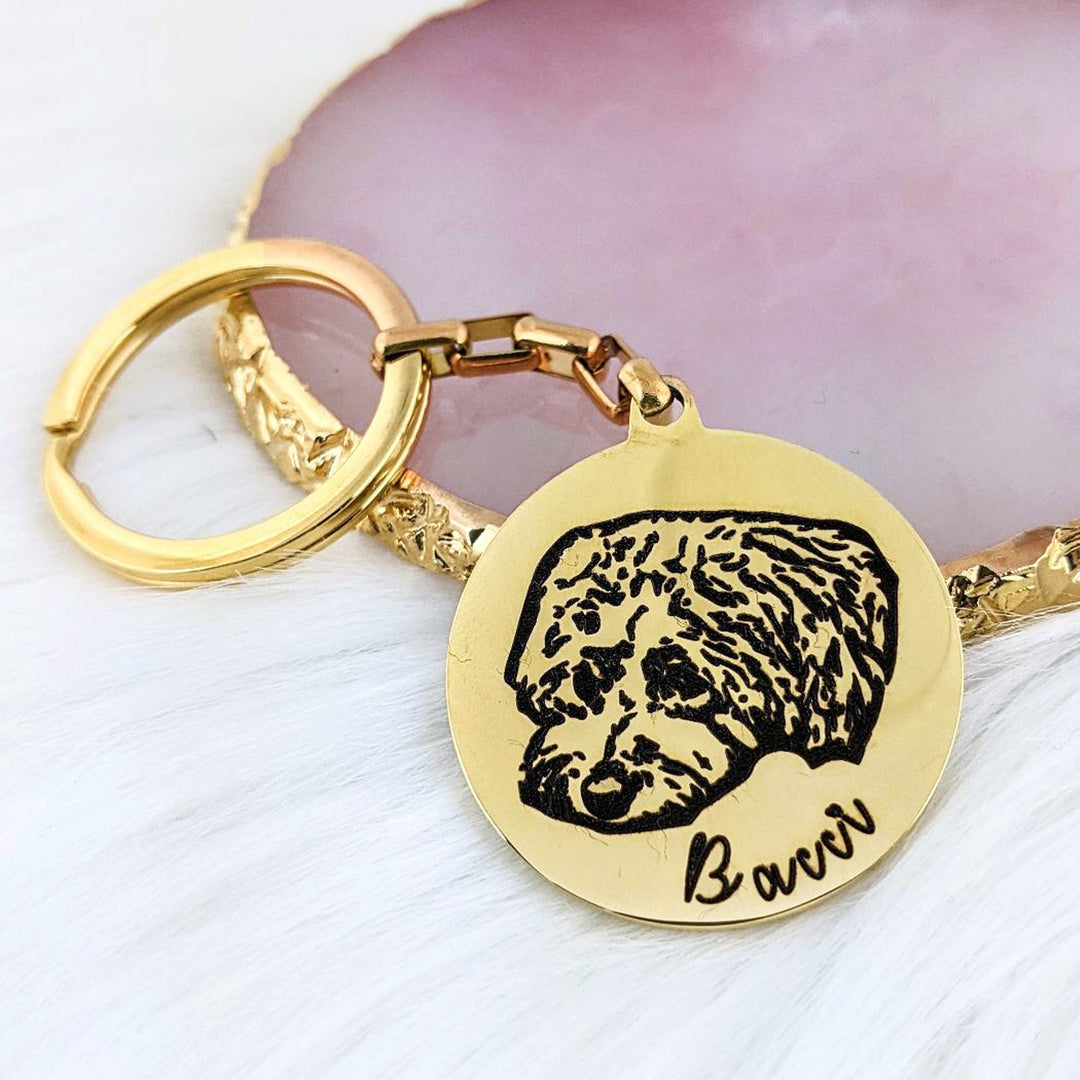 Custom Photo Keychain - Pet Lovers Gift.