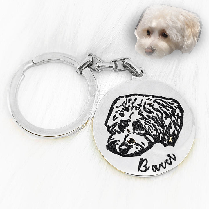 Custom Photo Keychain - Pet Lovers Gift.