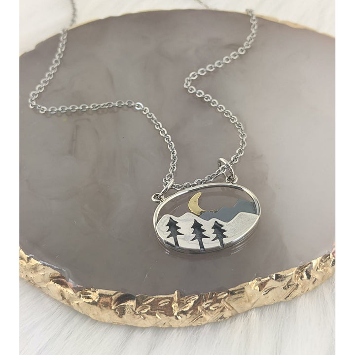 Silver Mountain Necklace.