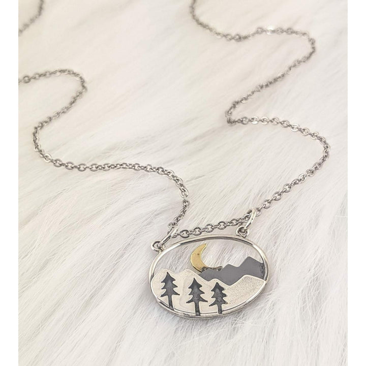 Silver Mountain Necklace.
