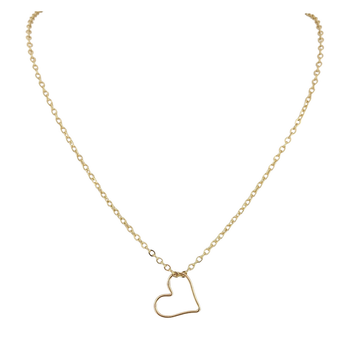 14kt Gold Filled Open Heart Necklace