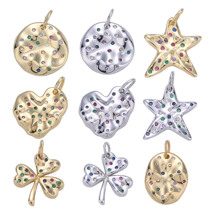 Gold Pave Crystal Cross Necklace.